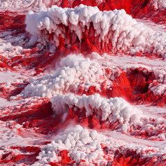 red lava wave abstraction