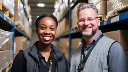 Logistics coordinators improving supply chain efficiency