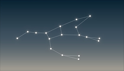 Obraz na płótnie Canvas constellation Ursa Major, vector