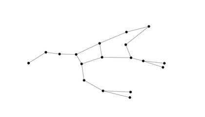 constellation Ursa Major, vector icon