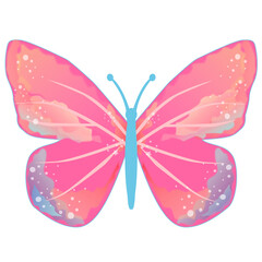 red butterfly illustration