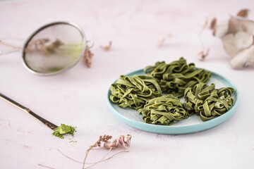 Green tea noodles