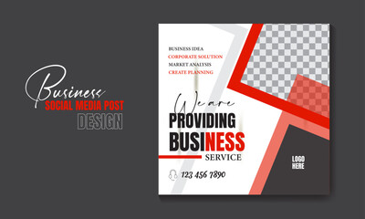  Business social media post template banner design 