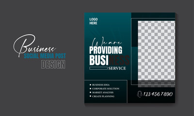  Business social media post template banner design 
