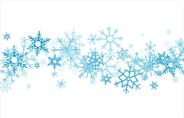 Background with snowflakes design for winter with text space place. Snowflakes background. Vector illustration.