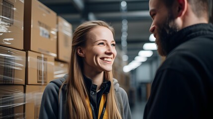Logistics coordinators improving supply chain efficiency