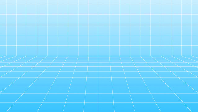 Light blue isometric grid background. Isometric mock-up for designing and sketching. Sketch mock-up with different angles. Sketchbook style. Checkered texture notebook.