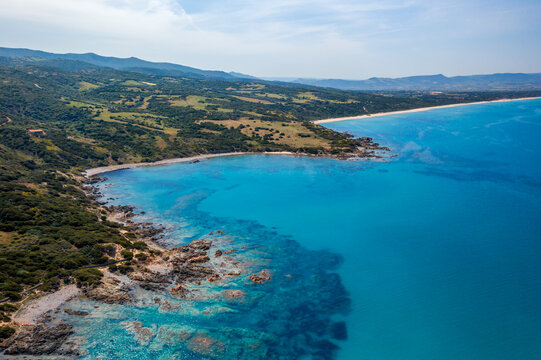 Sardinian coastline panorama
