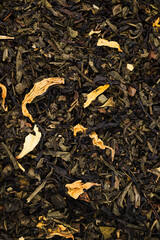 Dried green Tea Background Texture