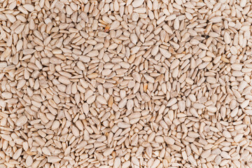 An image of sunflower seeds - background, detail