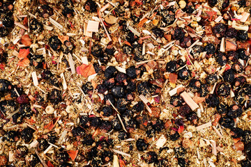 Dried Rose Hip Tea Background Texture