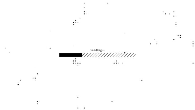 Loading Game Bar Intro Text and Logo Reveal