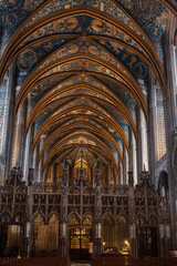 Obraz premium Interior of Sainte Cécile Cathedral in Albi, France