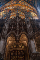 Fototapeta na wymiar Interior of Sainte Cécile Cathedral in Albi, France