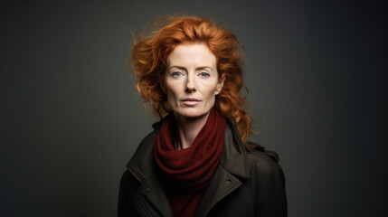 Portrait of a middle-aged Irish woman