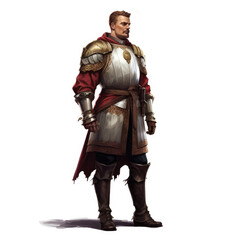 Fototapeta premium Guardian of the Light. , Medieval Fantasy RPG Illustration