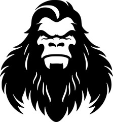Bigfoot - Minimalist and Flat Logo - Vector illustration