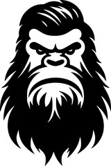 Bigfoot | Minimalist and Simple Silhouette - Vector illustration