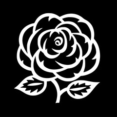 Flower - Minimalist and Flat Logo - Vector illustration