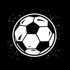 Fototapeta premium Football | Minimalist and Simple Silhouette - Vector illustration