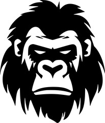 Gorilla | Minimalist and Simple Silhouette - Vector illustration