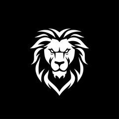 Lion - Minimalist and Flat Logo - Vector illustration