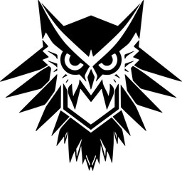 Fototapeta premium Owl | Minimalist and Simple Silhouette - Vector illustration