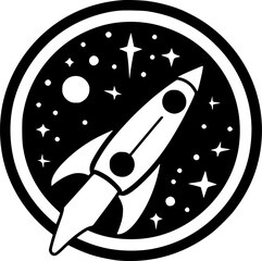 Rocket - High Quality Vector Logo - Vector illustration ideal for T-shirt graphic