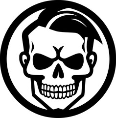 Skull | Black and White Vector illustration