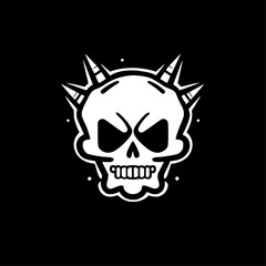 Skull | Black and White Vector illustration