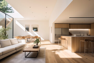 a minimalist and contemporary home interior