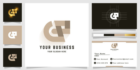 Letter GP or Ge monogram logo