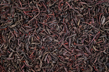 Dried black Tea Background Texture