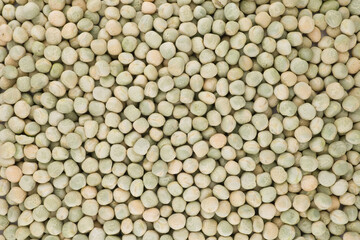 Dried  peas on isolated white background