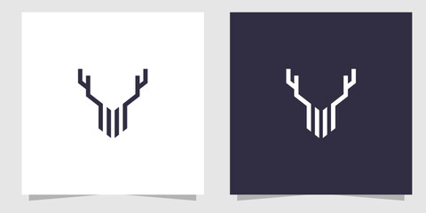 deer logo design vector