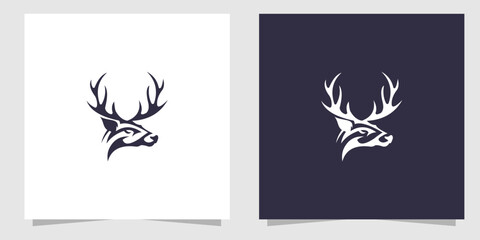 deer logo design vector