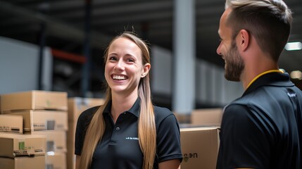 Logistics coordinators improving supply chain efficiency