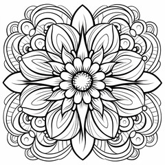 abstract floral background. Creative AI
