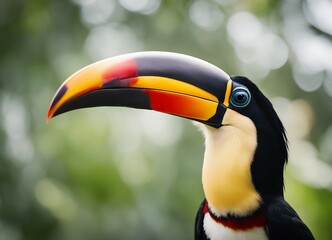 Fototapeta premium Portrait of Toucan bird. Costa Rica wild Tucan.
