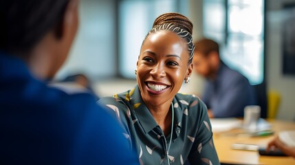 Corporate trainers enhancing leadership skills workshops