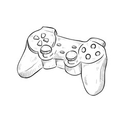 Joystick handdrawn illustration