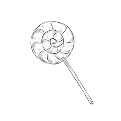 Lollipop handdrawn illustration