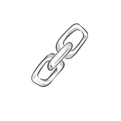 Link icon handdrawn illustration
