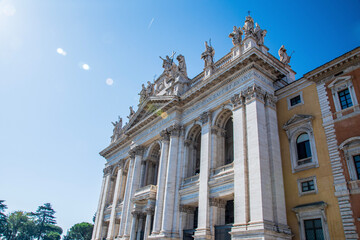 the facade of basilica