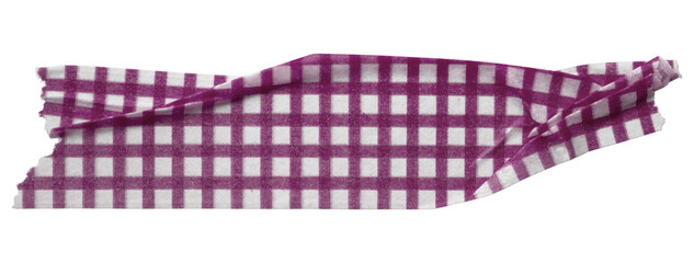 dark purple patterned sticker paper tape isolated on transparent background.