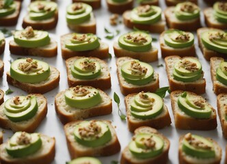 vegan bread slices with avocado spread