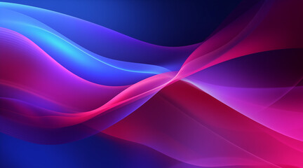 Naklejka premium Dark blue violet purple magenta pink burgundy red abstract background. Banner. Color gradient, ombre. Wave, fluid. Bright light wavy line, spot. Neon, glow, flash, shine. Template. Rough, grain, nois