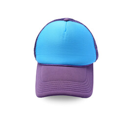 One stylish color cap isolated on white