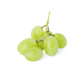 Fresh ripe juicy grapes isolated on white