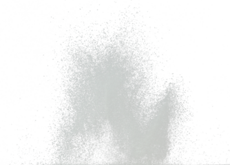 Circle round shape of snow falling down from sky or roof, heavy big small size snows. Freeze shot on black background isolated overlay. Fluffy White snowflakes splash explosion cloud in mid air.